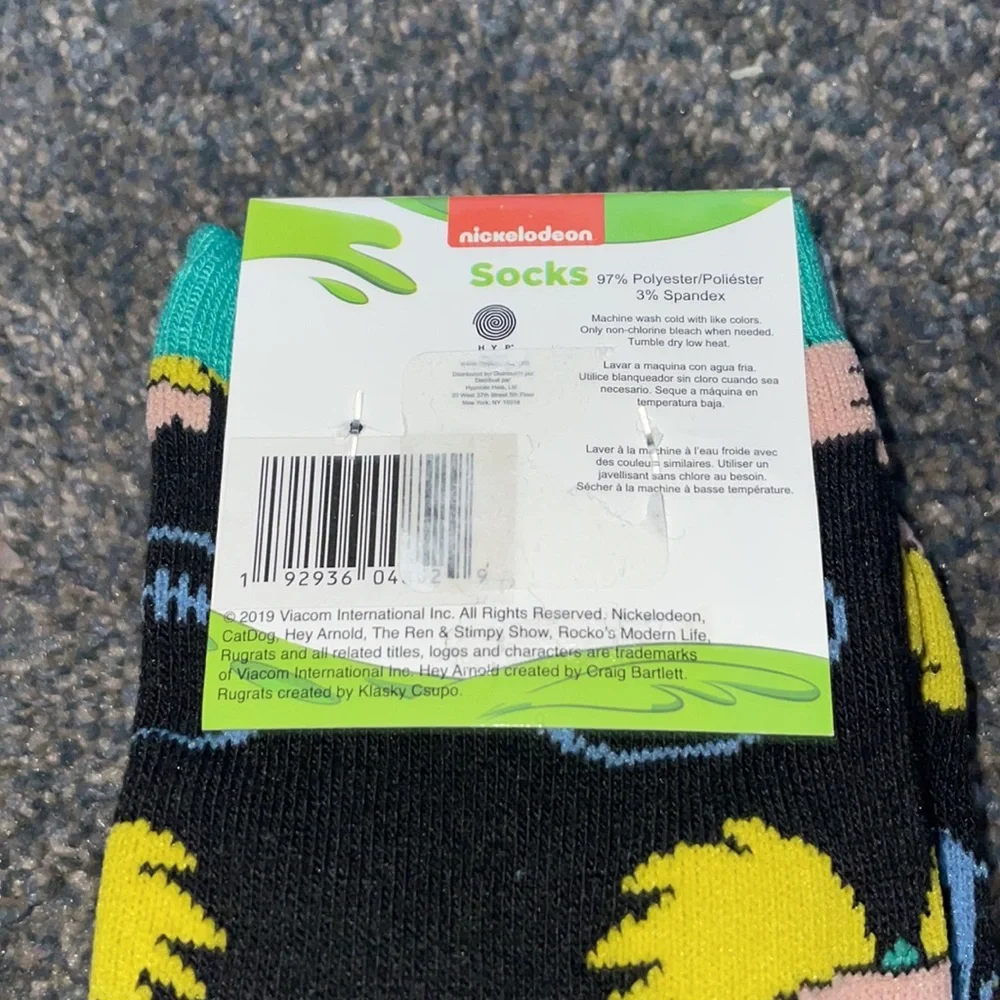 Nickelodeon Hay Arnold 90’s Throwback Socks Set of 2